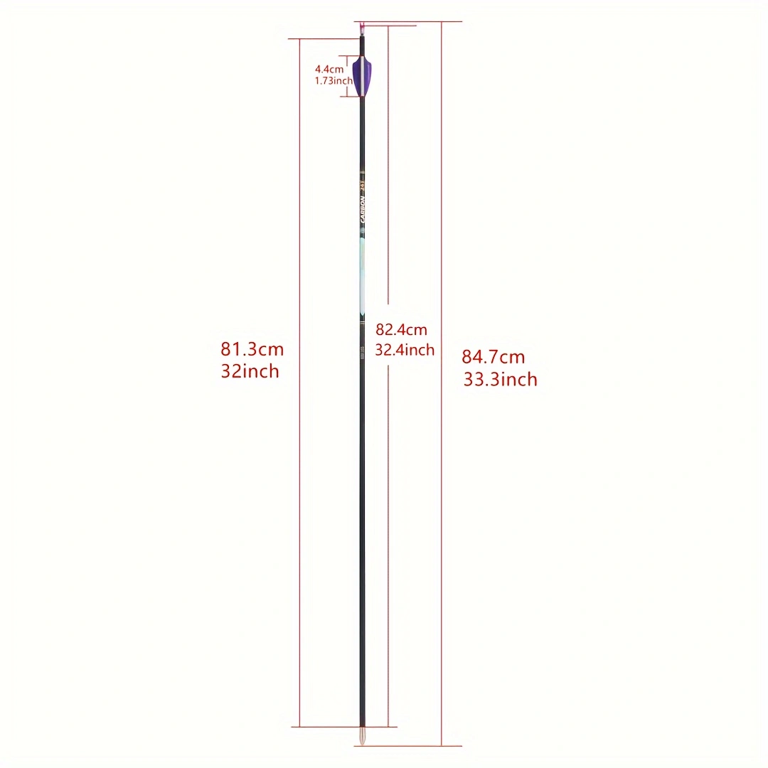  12pcs shark id4.2mm pure carbon arrow outdoor shooting archery composite bow reverse curved bow 