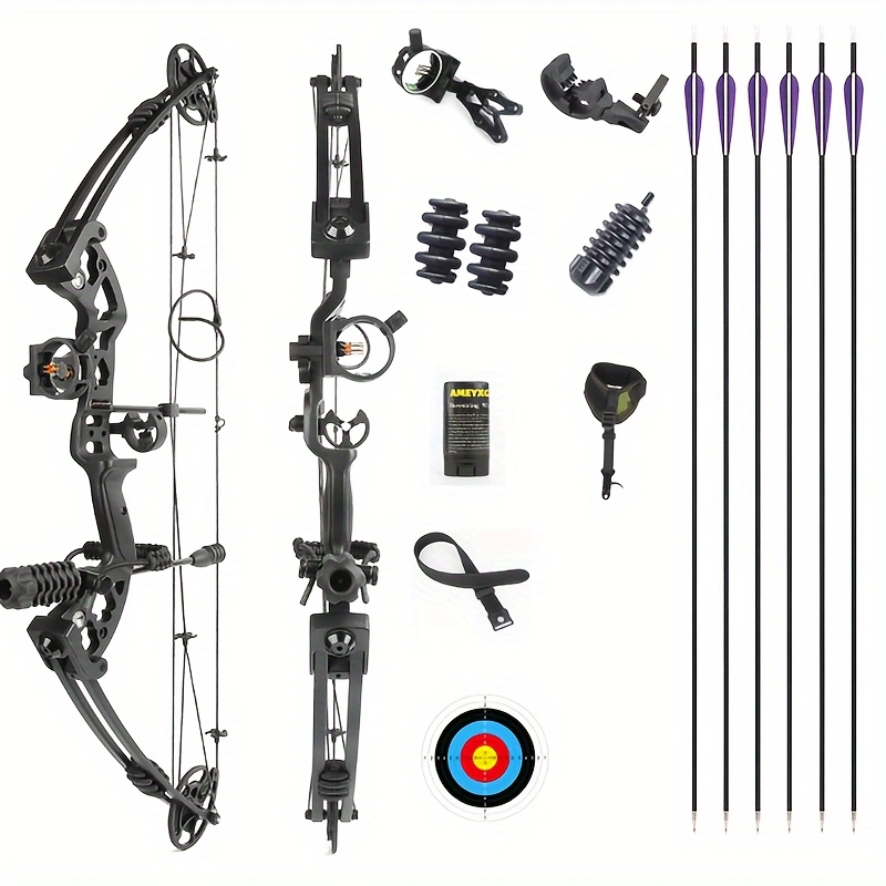 Composite Bow Set Outdoor Hunting Composite Bow Traction Weight 30-55 Pounds 