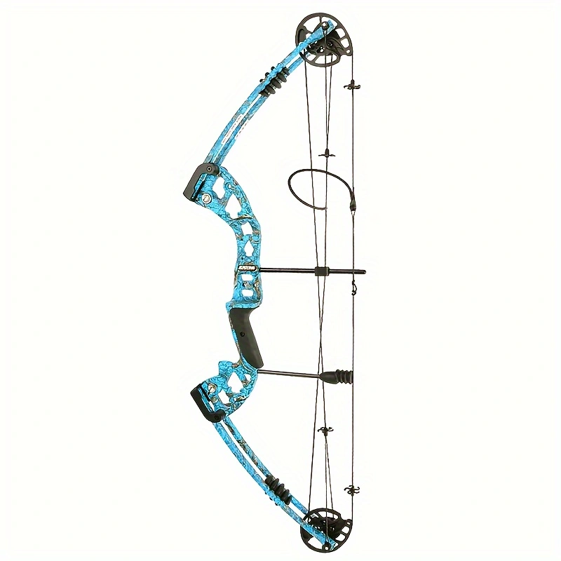 Blue Camouflage Compound Bow Set, Outdoor Shooting And Hunting Composite Bow Archery Set, Towing Weight 30-55 Pounds, Left And Right Hands