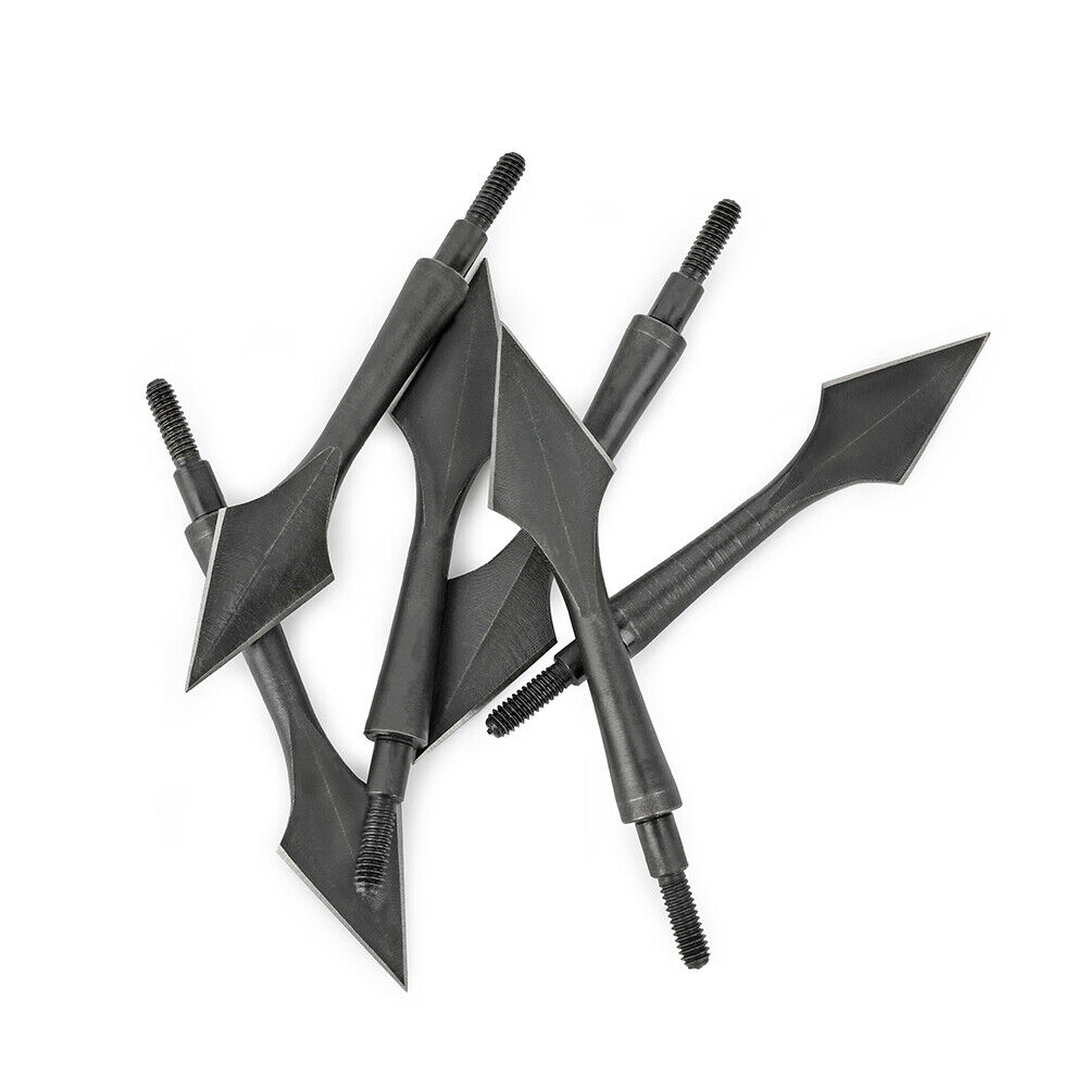 3pcs Broadheads Traditional Arrowhead Screw Tip Point Arrows Crossbow Archery Hunting