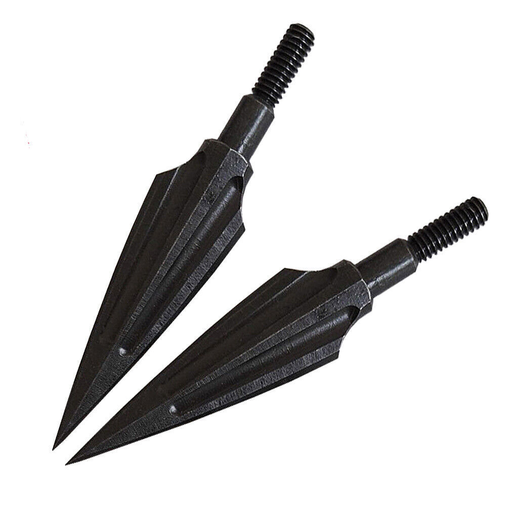 12pcs Traditional Broadhead 150gr Arrowhead Screw Tips Point Archery Arrow Bow Hunting