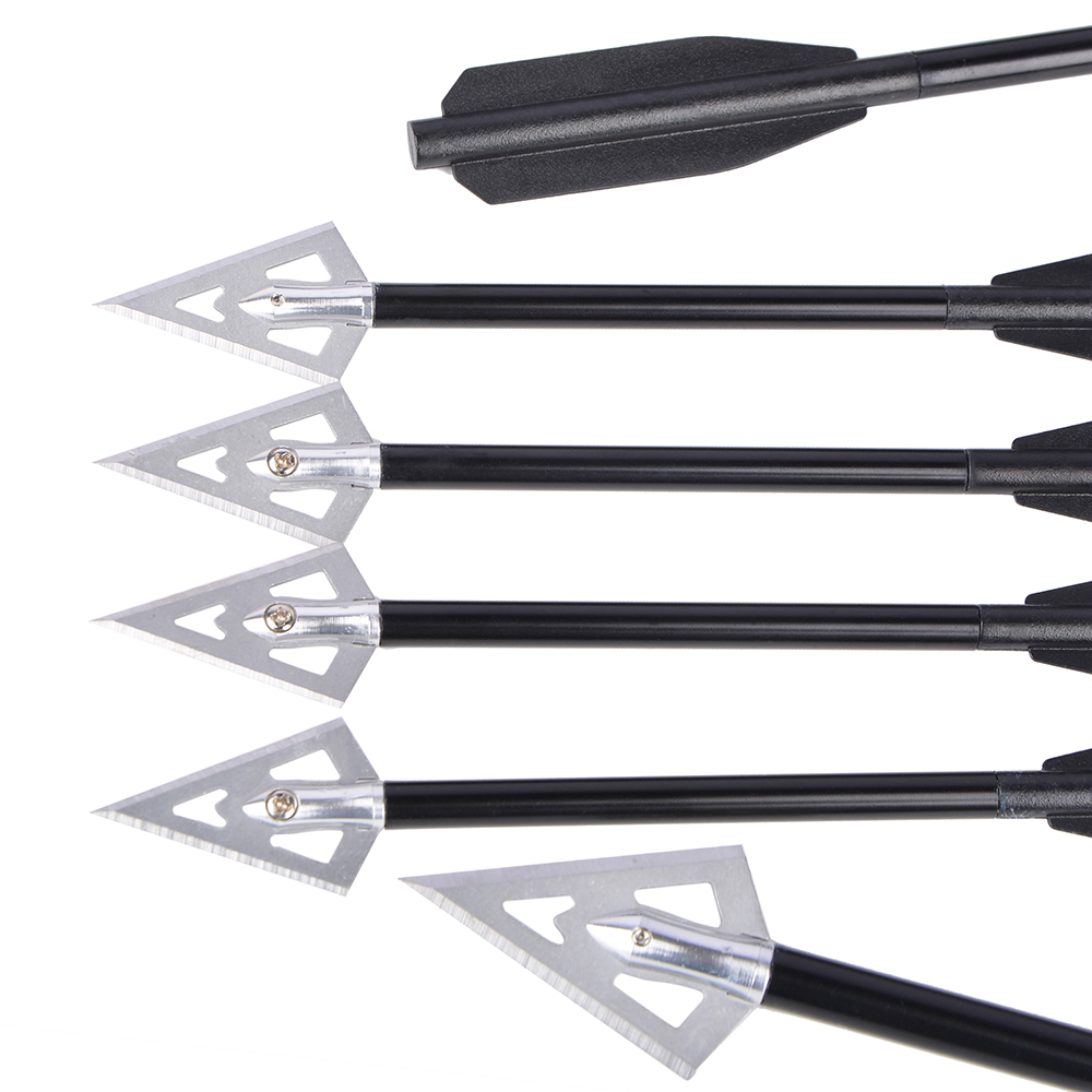 Precision Aluminum Mini Bolts for Crossbows (50-80 lbs) – Pack of 6