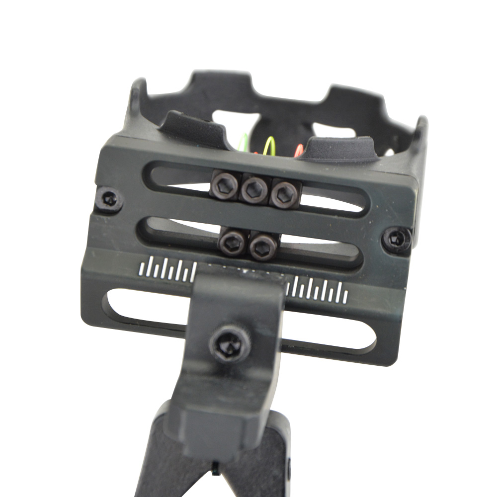 Five-Pin CNC Aluminum Bow Sight with Fiber Optic
