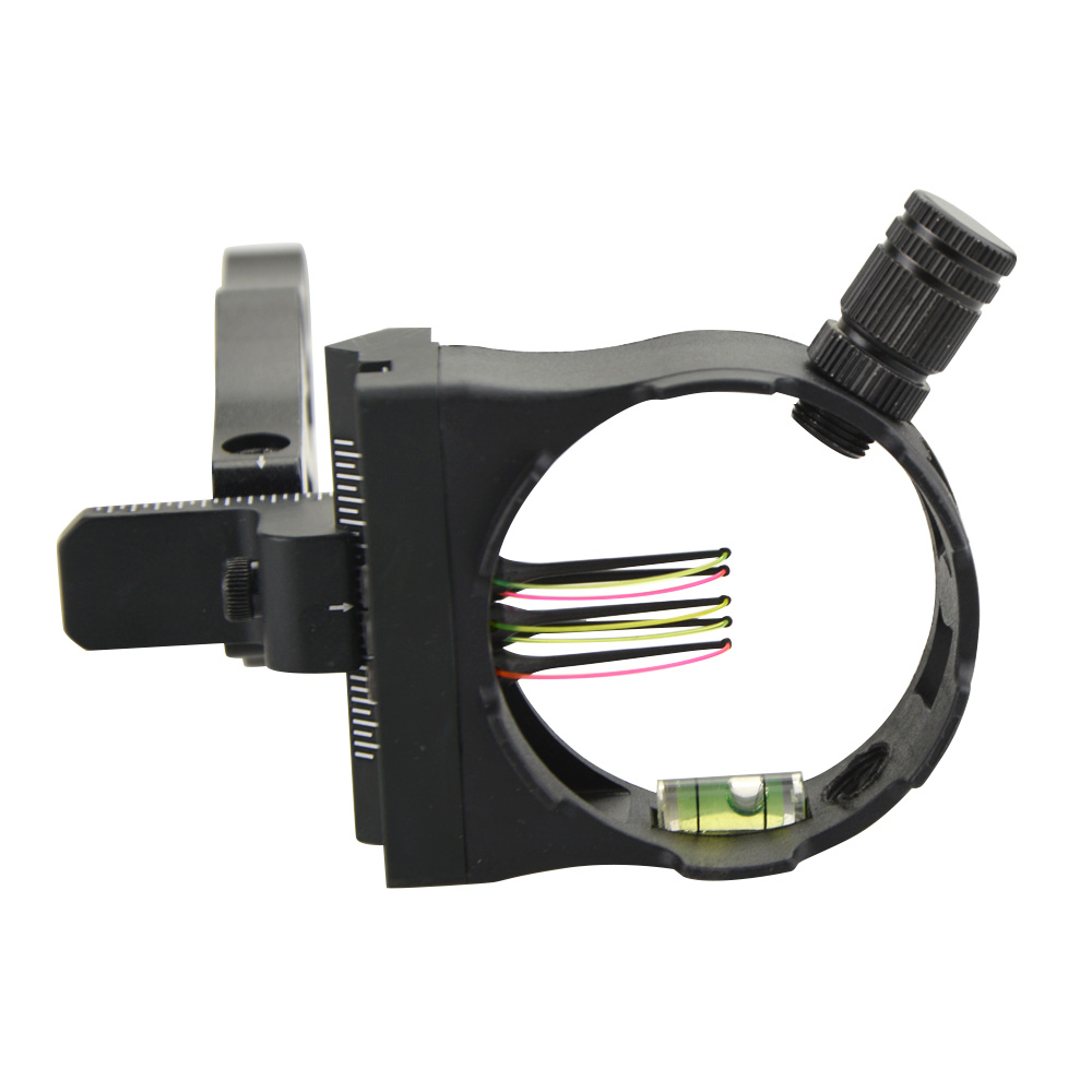 Five-Pin CNC Aluminum Bow Sight with Fiber Optic