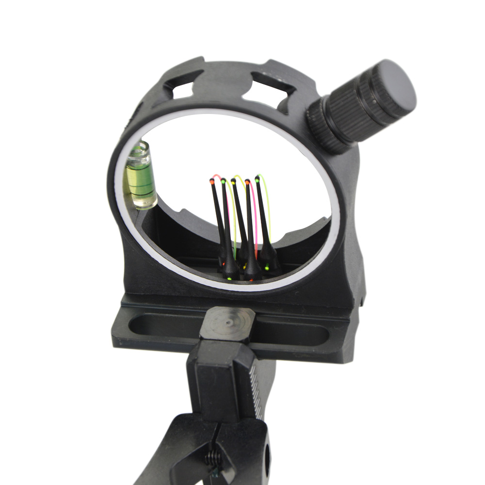 Five-Pin CNC Aluminum Bow Sight with Fiber Optic
