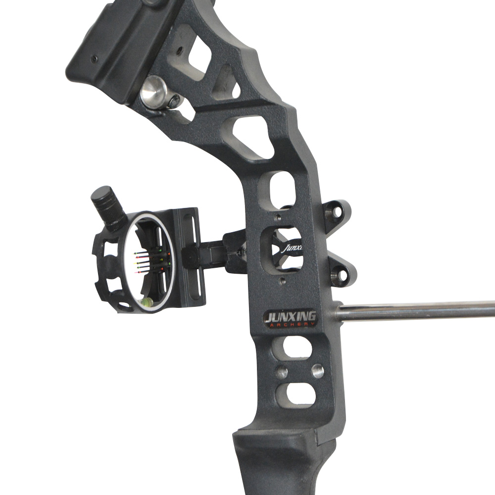 Five-Pin CNC Aluminum Bow Sight with Fiber Optic