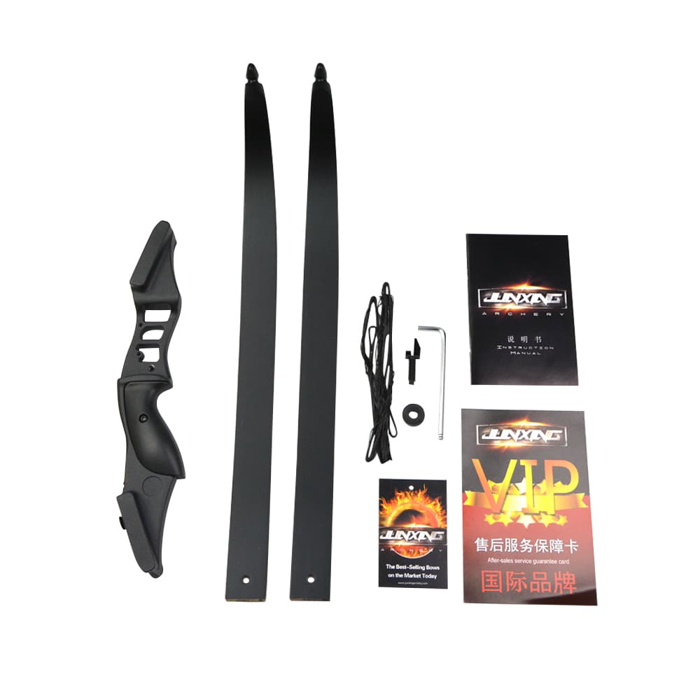 JUNXING F177 Recurve Bow 30-50LBS 54" Hunting Package