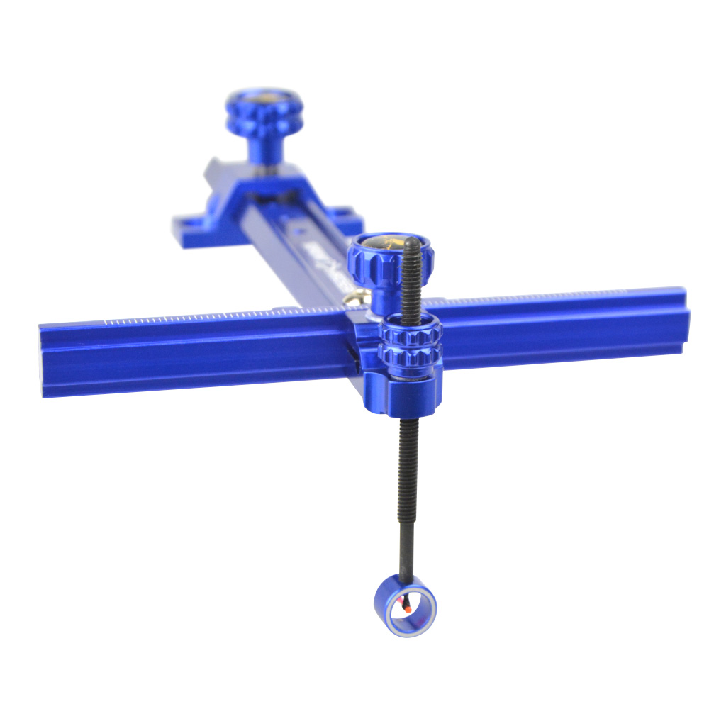 TR1007 Recurve Bow Sight Red Blue Aluminum Alloy Fiber