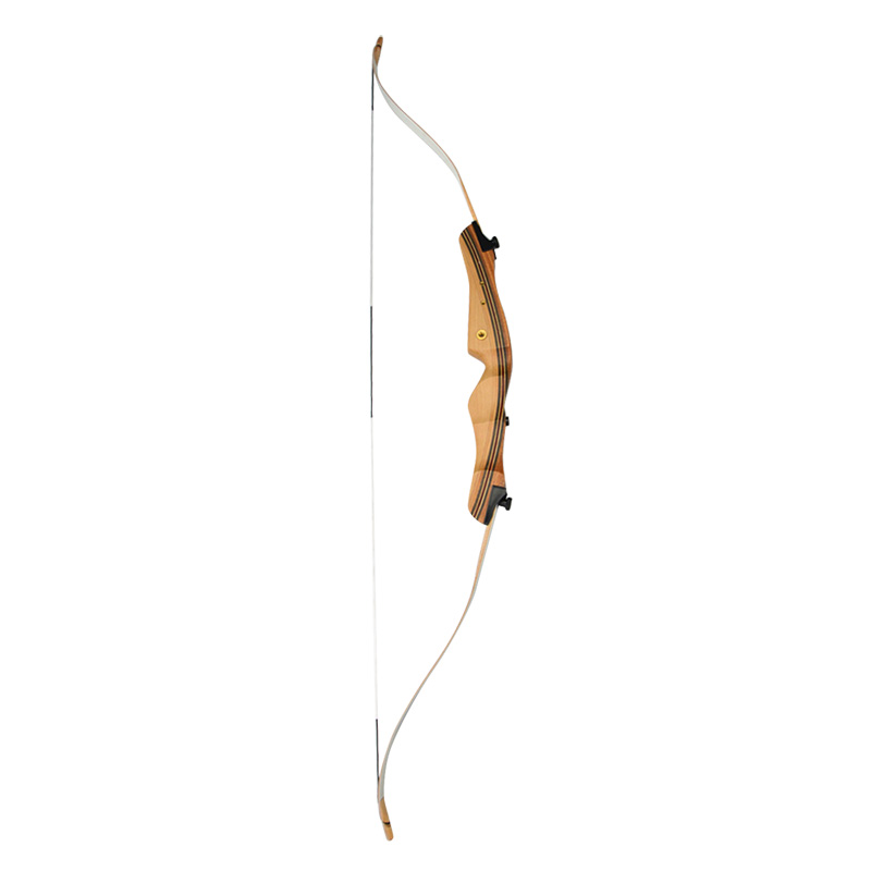 Kids Recurve Bow 20lbs Lightweight 25" Draw Length Wooden Laminated Riser with Limbs and Bowstring for Beginners Archery