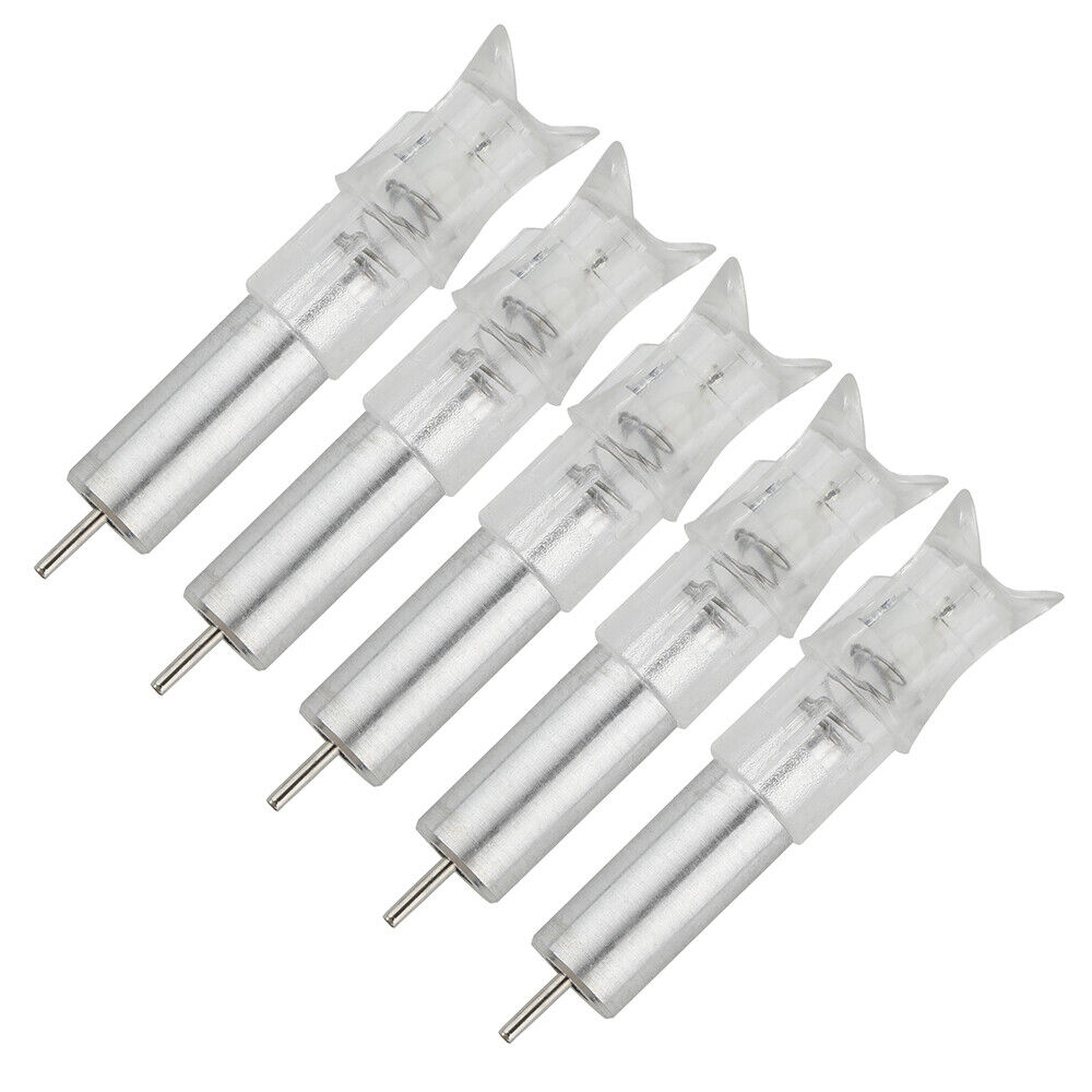 5pcs Crossbow LED Lighted Arrow Nock 7.6mm Arrow Shaft Tail Archery Hunting Shoot