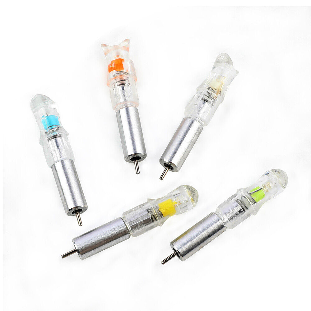 5pcs Crossbow LED Lighted Arrow Nock 7.6mm Arrow Shaft Tail Archery Hunting Shoot