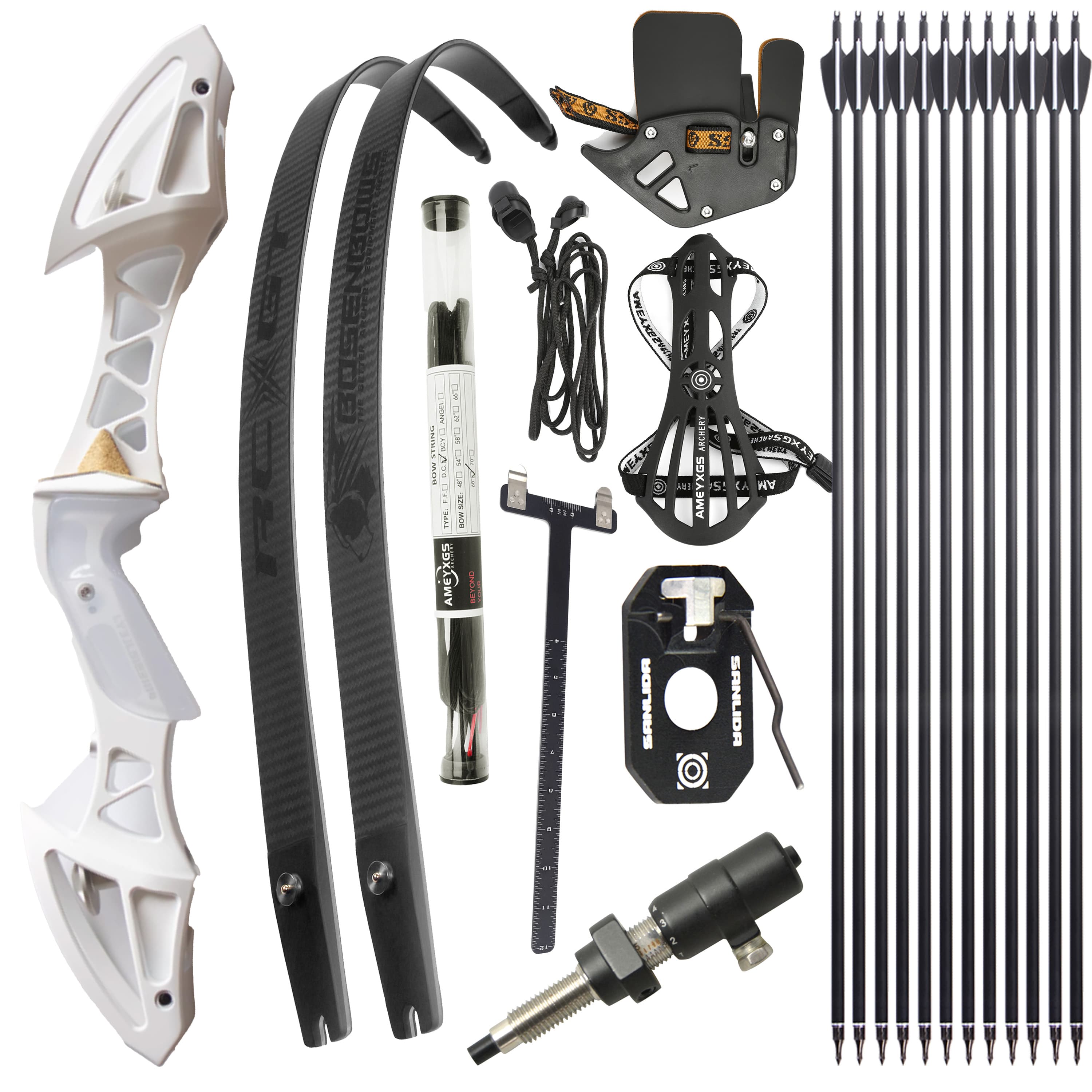 FENGYU Recurve Bow Set 22-60lbs Takedown Bow Archery