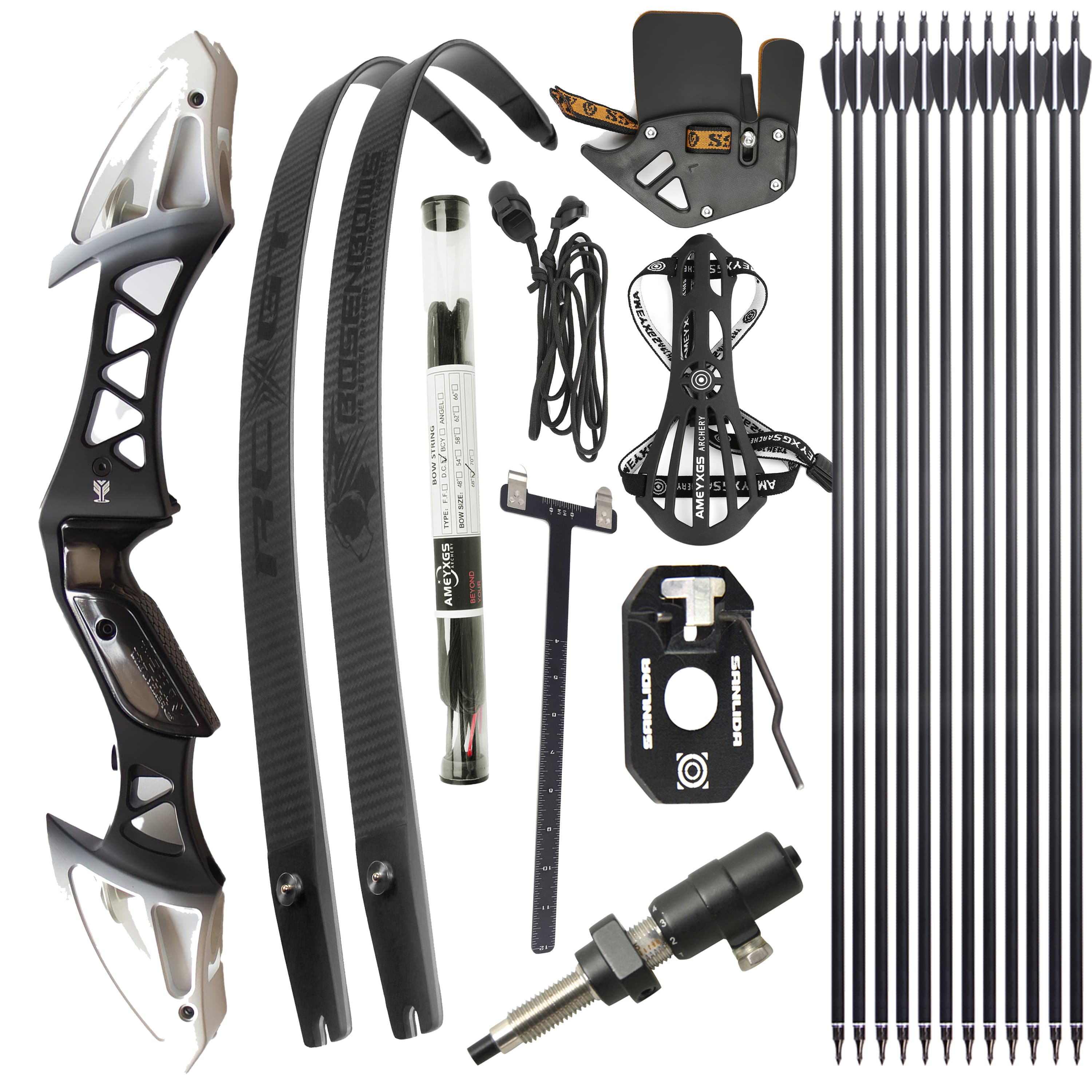 FENGYU Recurve Bow Set 22-60lbs Takedown Bow Archery