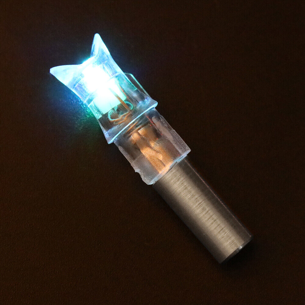 5pcs Crossbow LED Lighted Arrow Nock 7.6mm Arrow Shaft Tail Archery Hunting Shoot