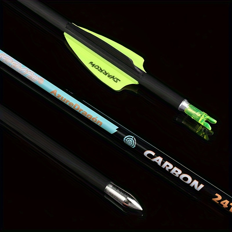  12pcs shark id4.2mm pure carbon arrow outdoor shooting archery composite bow 