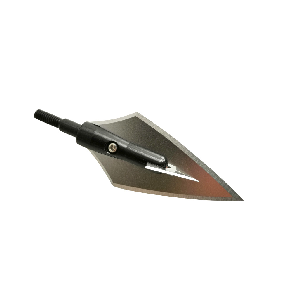 6pcs 160 Grain Aluminum Broadhead No-Hole Hunting Arrow Tips – Black