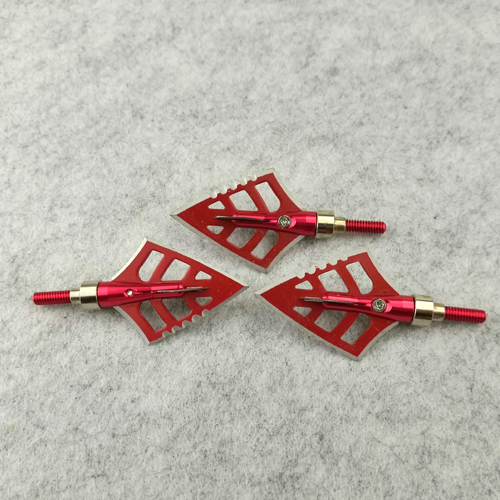 12-Pack Serrated Red Demon Broadheads 125gr Stainless Steel