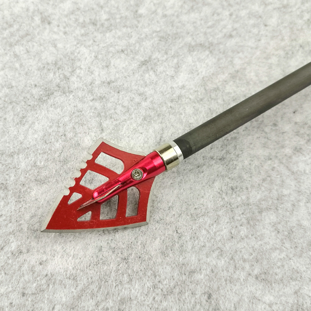 12-Pack Serrated Red Demon Broadheads 125gr Stainless Steel