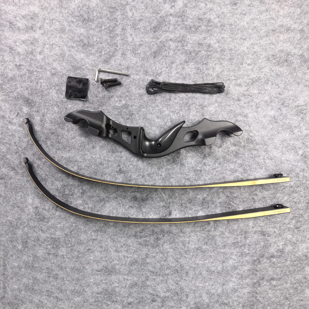 BLACK HUNTER 60" Hunting Bow 20–55lbs Metal Recurve Kit