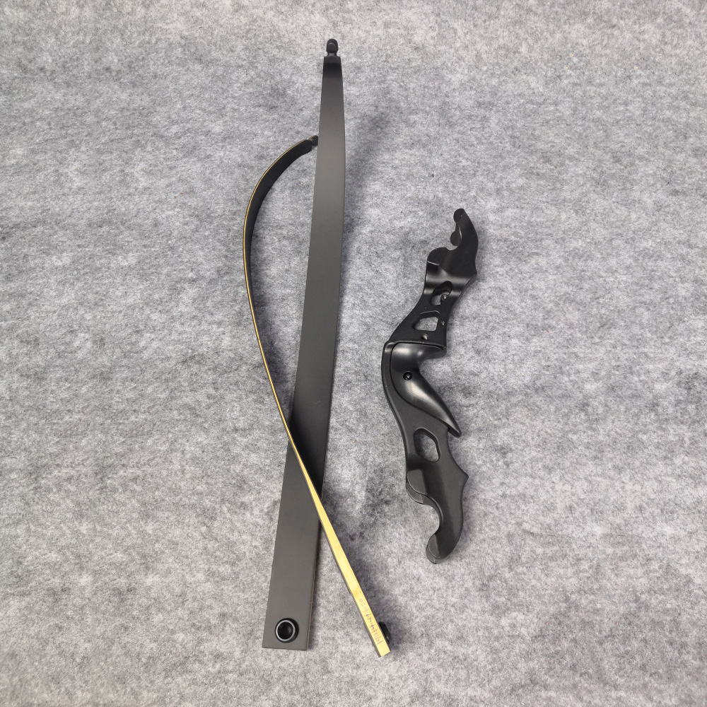 60" Archery Recurve Bow 20-55lbs Takedown Aluminum Riser RH Hunting