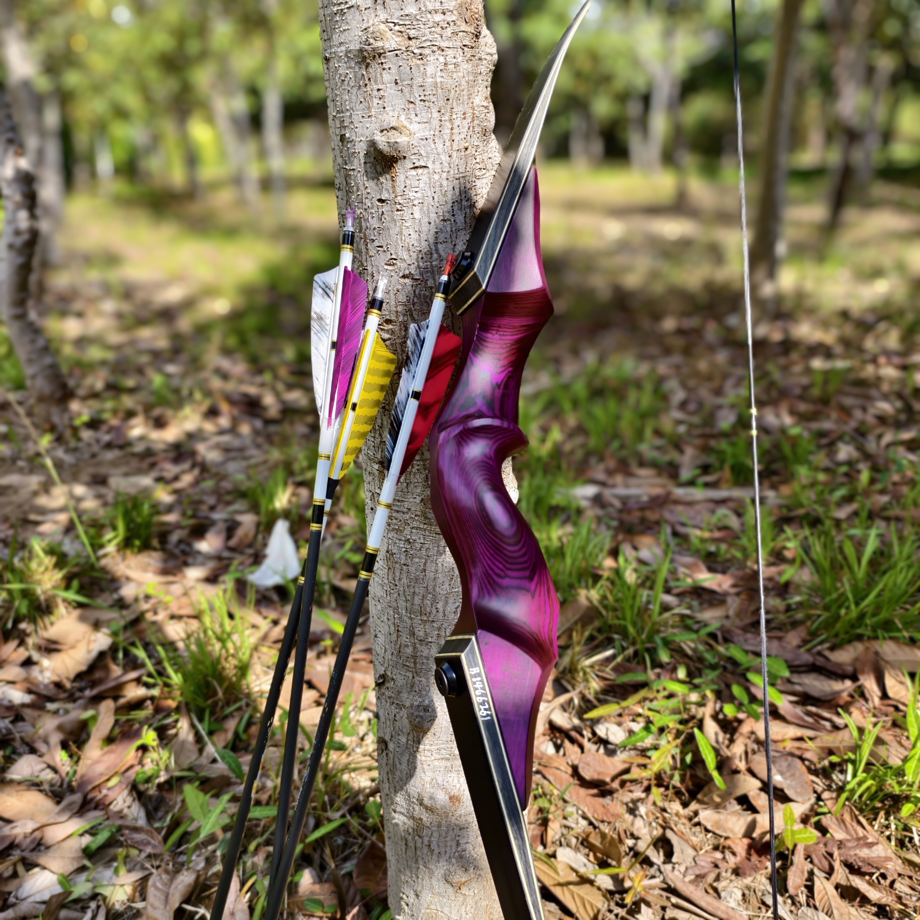 Blackhunter 60" Recurve Bow 60 lbs with Bamboo Core, 12 Arrows & Accessories