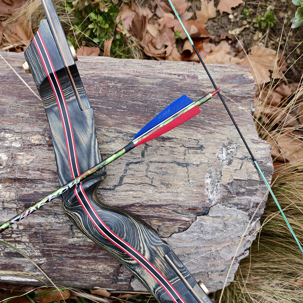 Hunting Arrows 4" Feather 340 Spine Carbon Shaft