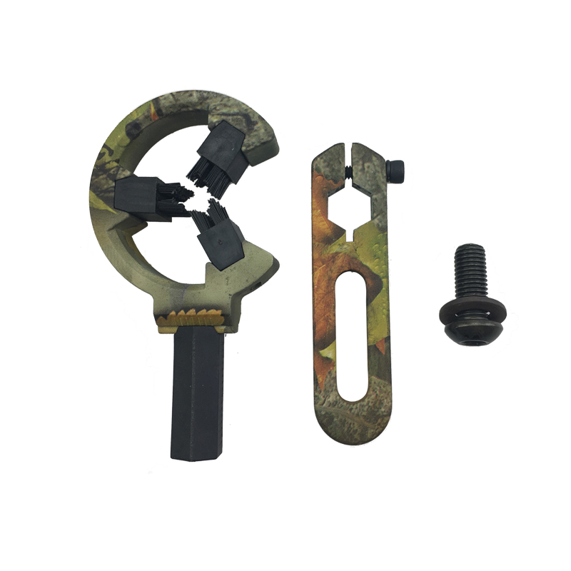 Brush Arrow Rest for Compound Bows – Black Camo Magnetic Arrow Holder