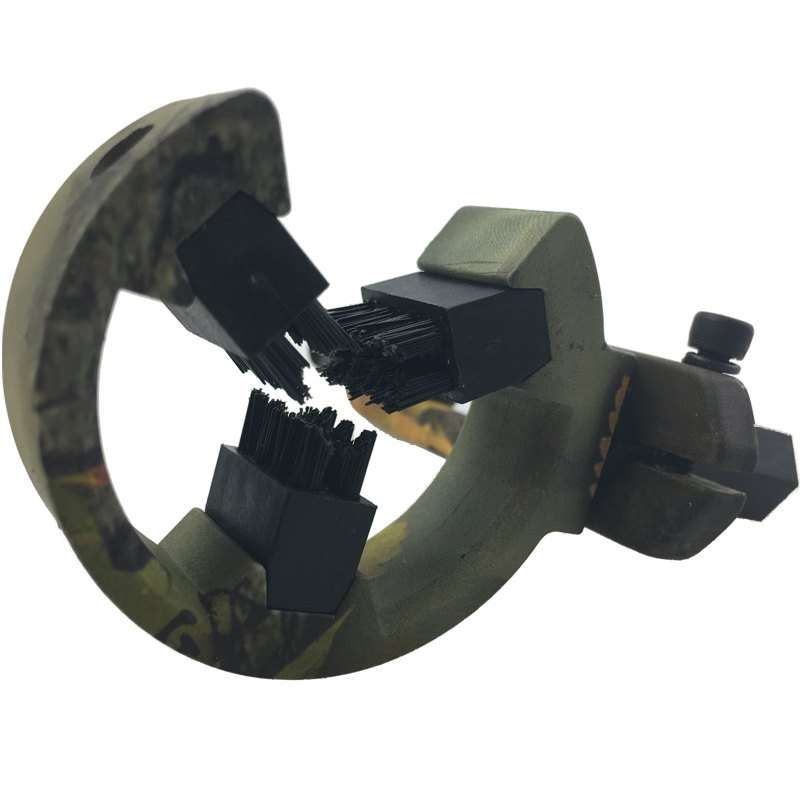 Brush Arrow Rest for Compound Bows – Black Camo Magnetic Arrow Holder