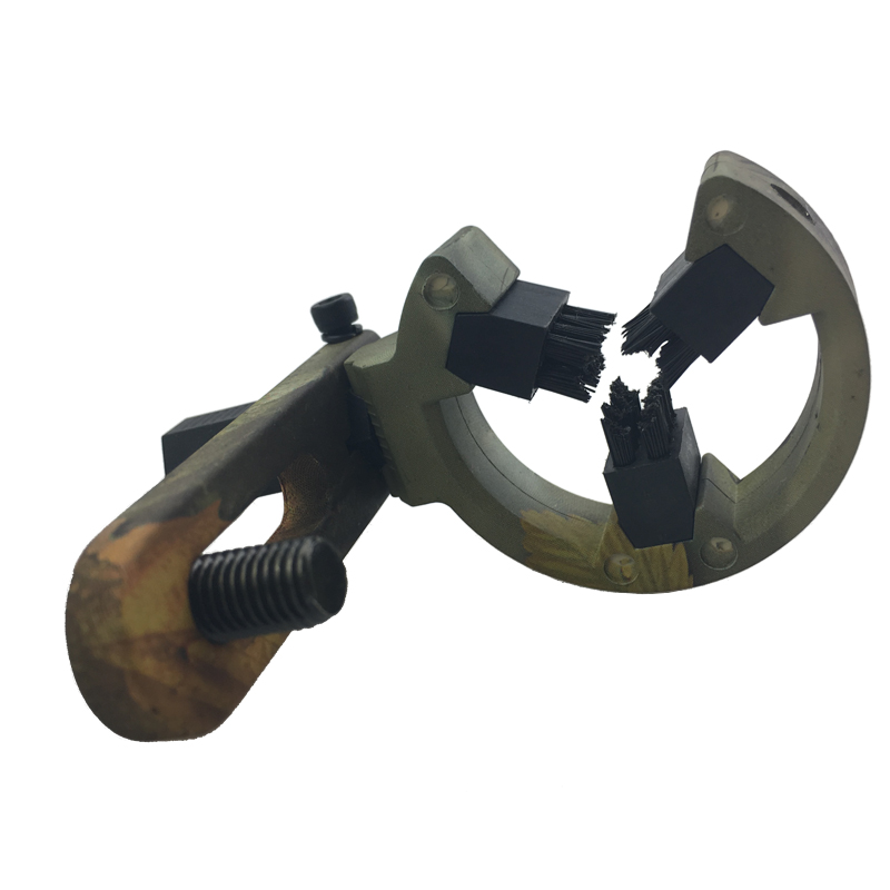 Brush Arrow Rest for Compound Bows – Black Camo Magnetic Arrow Holder