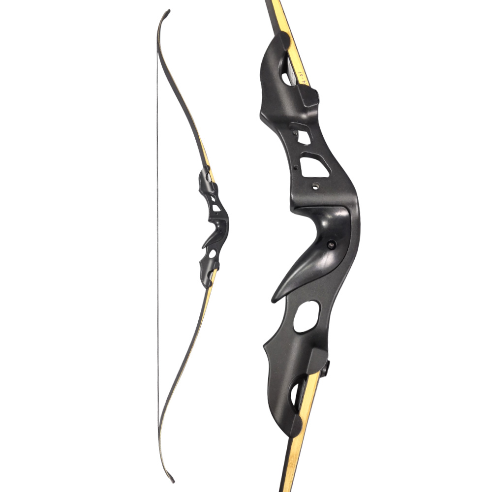 BLACK HUNTER 60" Hunting Bow 20–55lbs Metal Recurve Kit