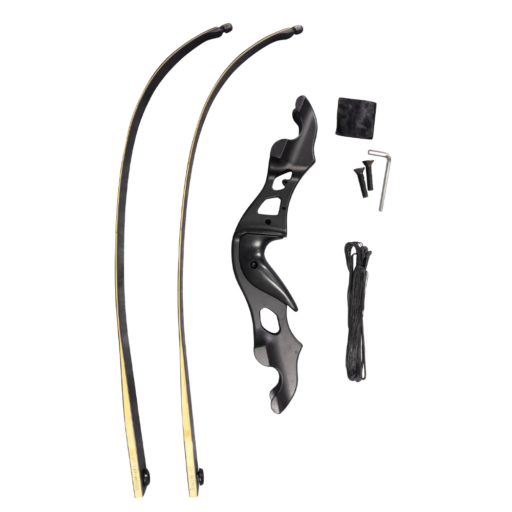 BLACK HUNTER 60" Hunting Bow 20–55lbs Metal Recurve Kit