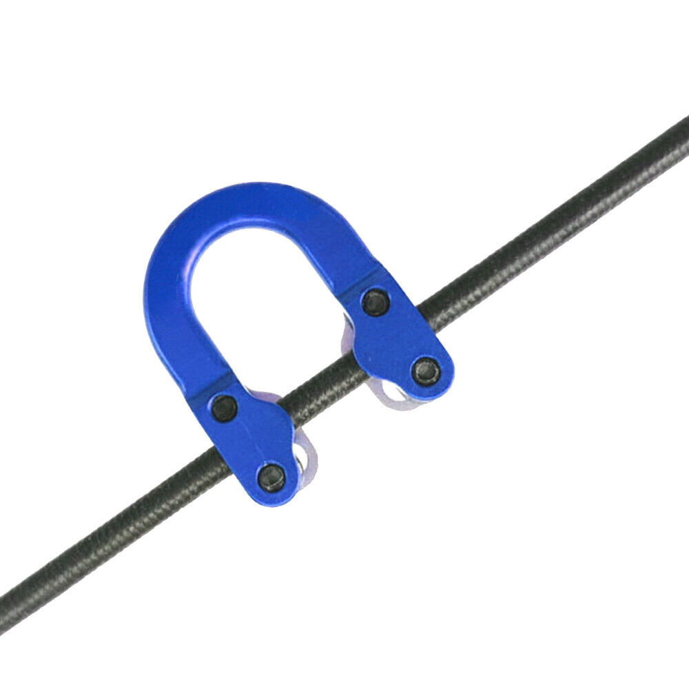 Compound Bow Peep Sight Cable Slide Roller Metal D Loop Set Archery