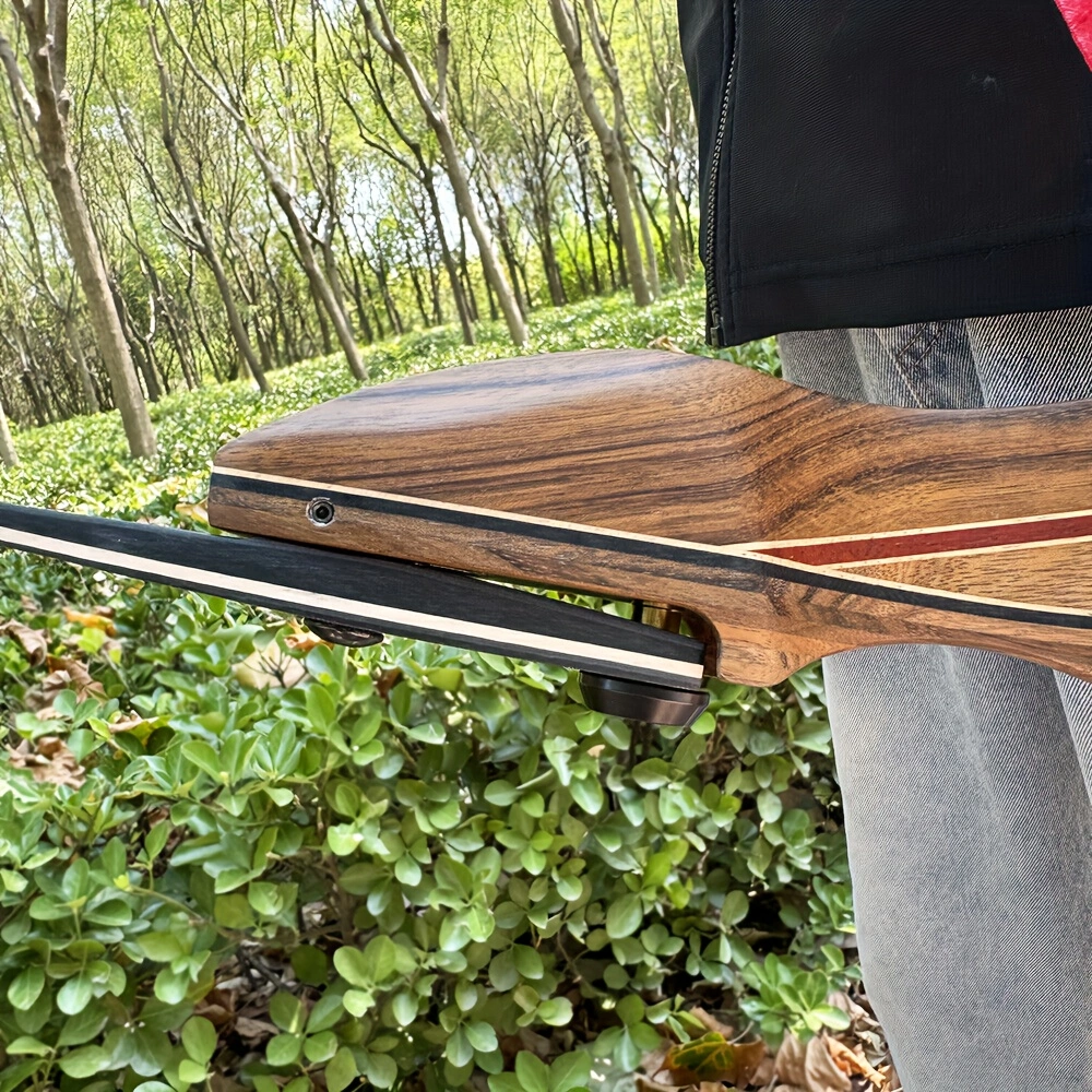 60 Inch ILF Recurve Bow Hunting Bow 30-60 Pound Wooden Bow Set Outdoor Archery Shooting Accessories Right Hand