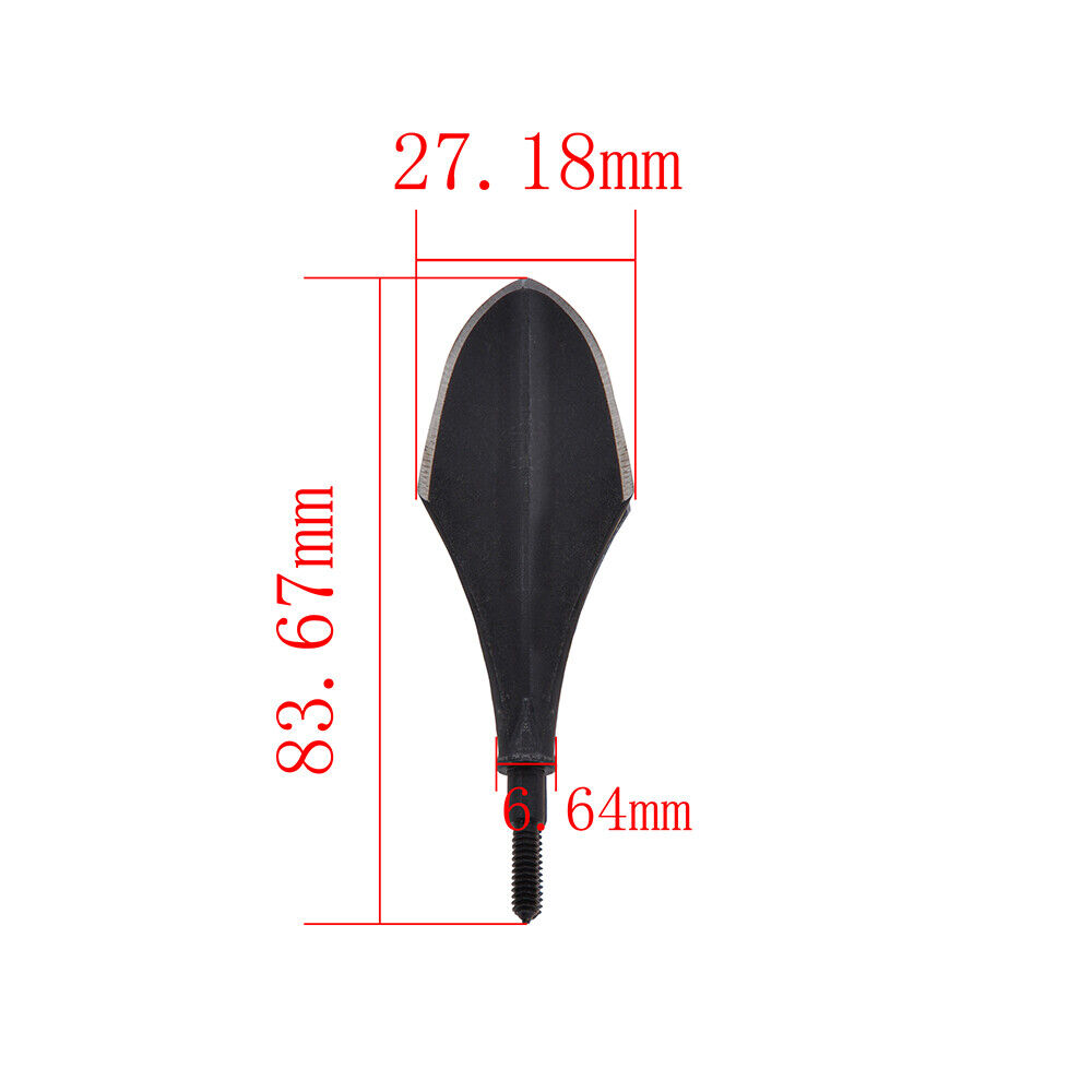 6 Archery Retro Arrowheads Traditional Broadheads Screw Tips Bow Hunting Shoot