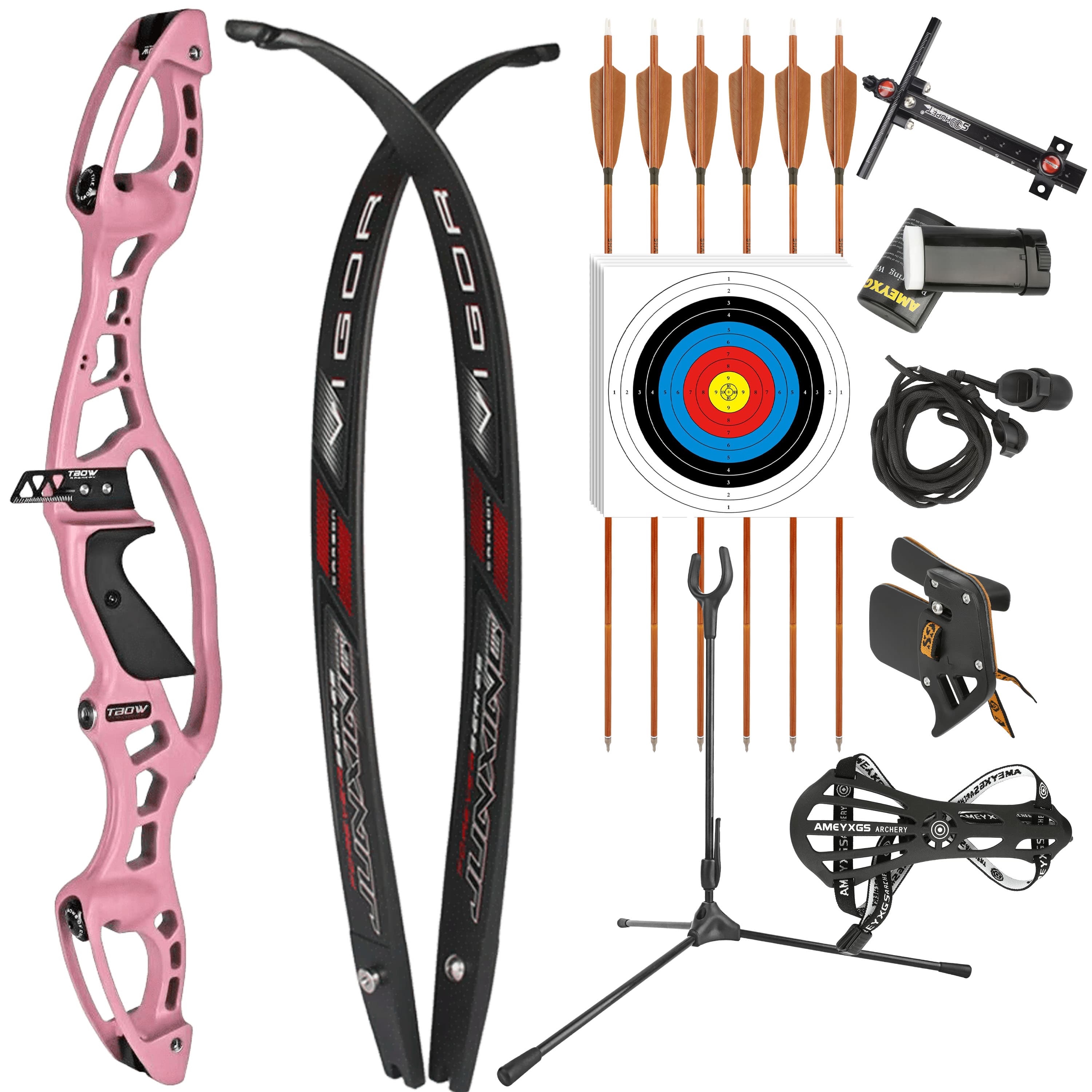 JUNXING Recurve Bow 20-40bs Kit Takedown Hunting