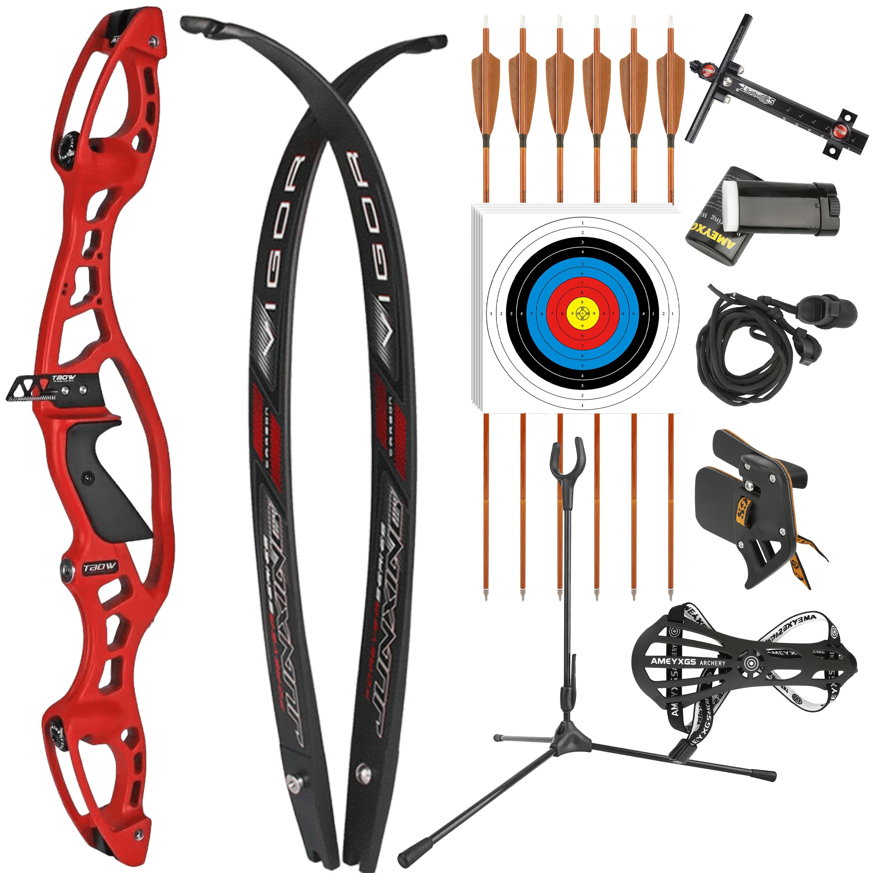 JUNXING Recurve Bow 20-40bs Kit Takedown Hunting