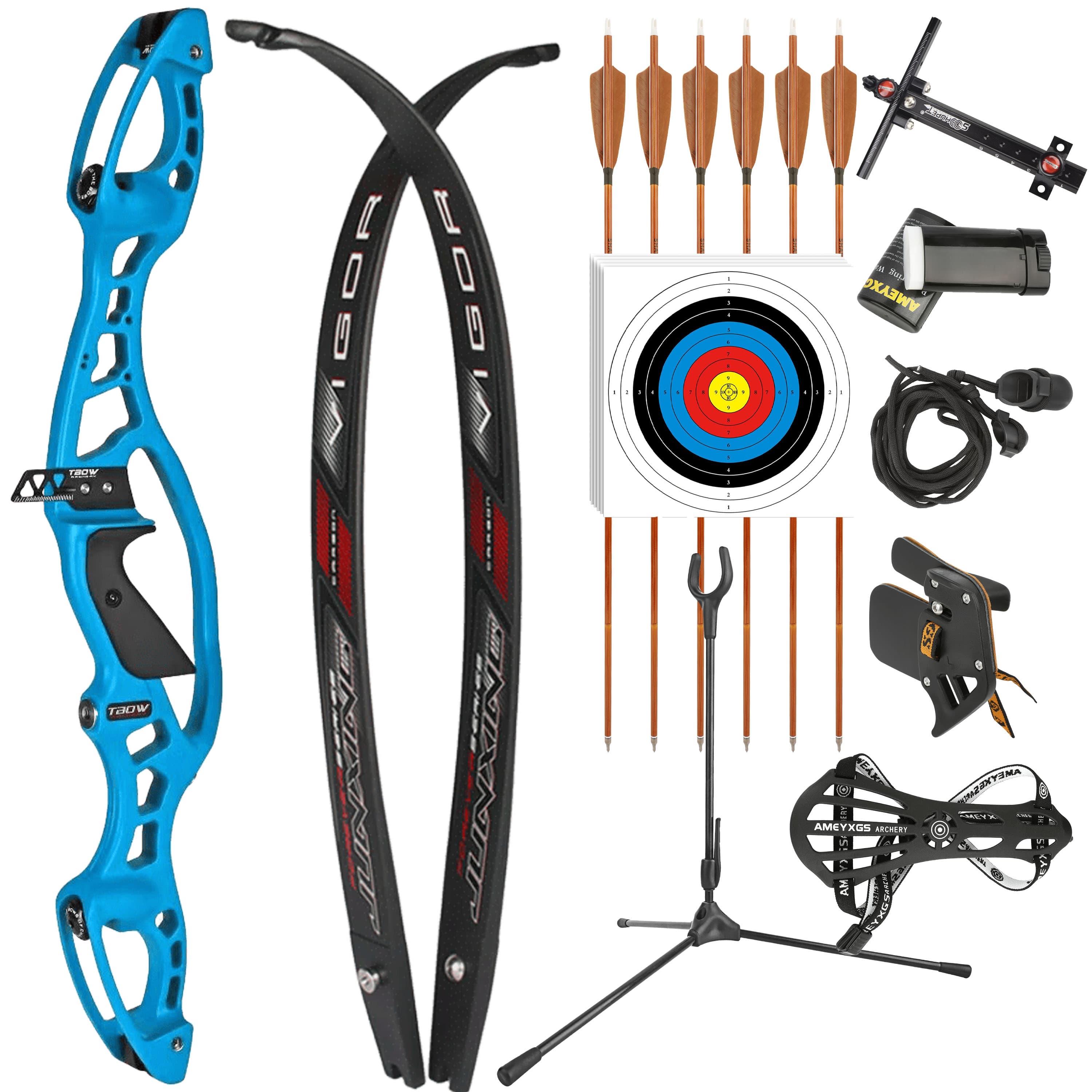 JUNXING Recurve Bow 20-40bs Kit Takedown Hunting