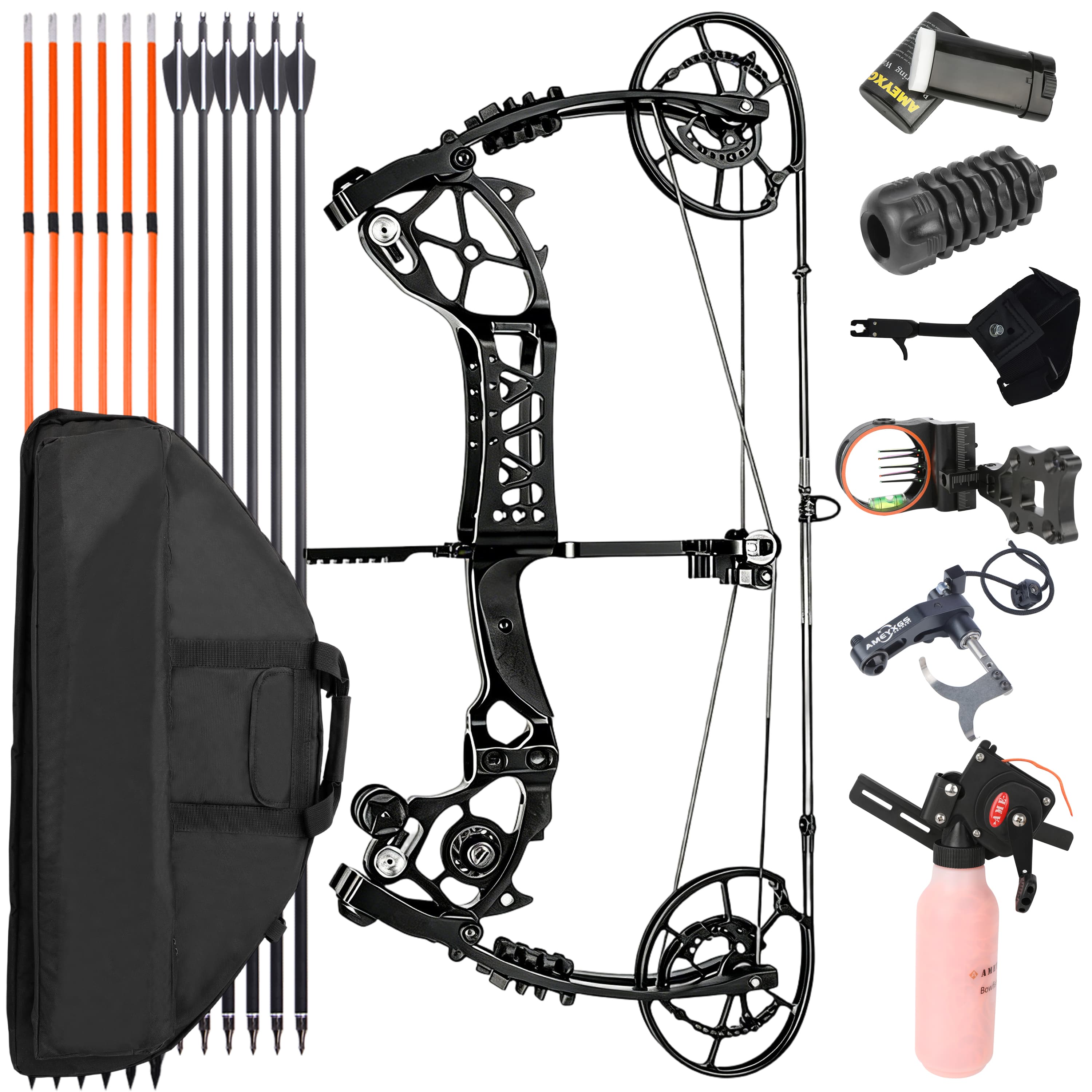 JUNXING Compound Bow Kit 30-70lbs Shooting Target Archery