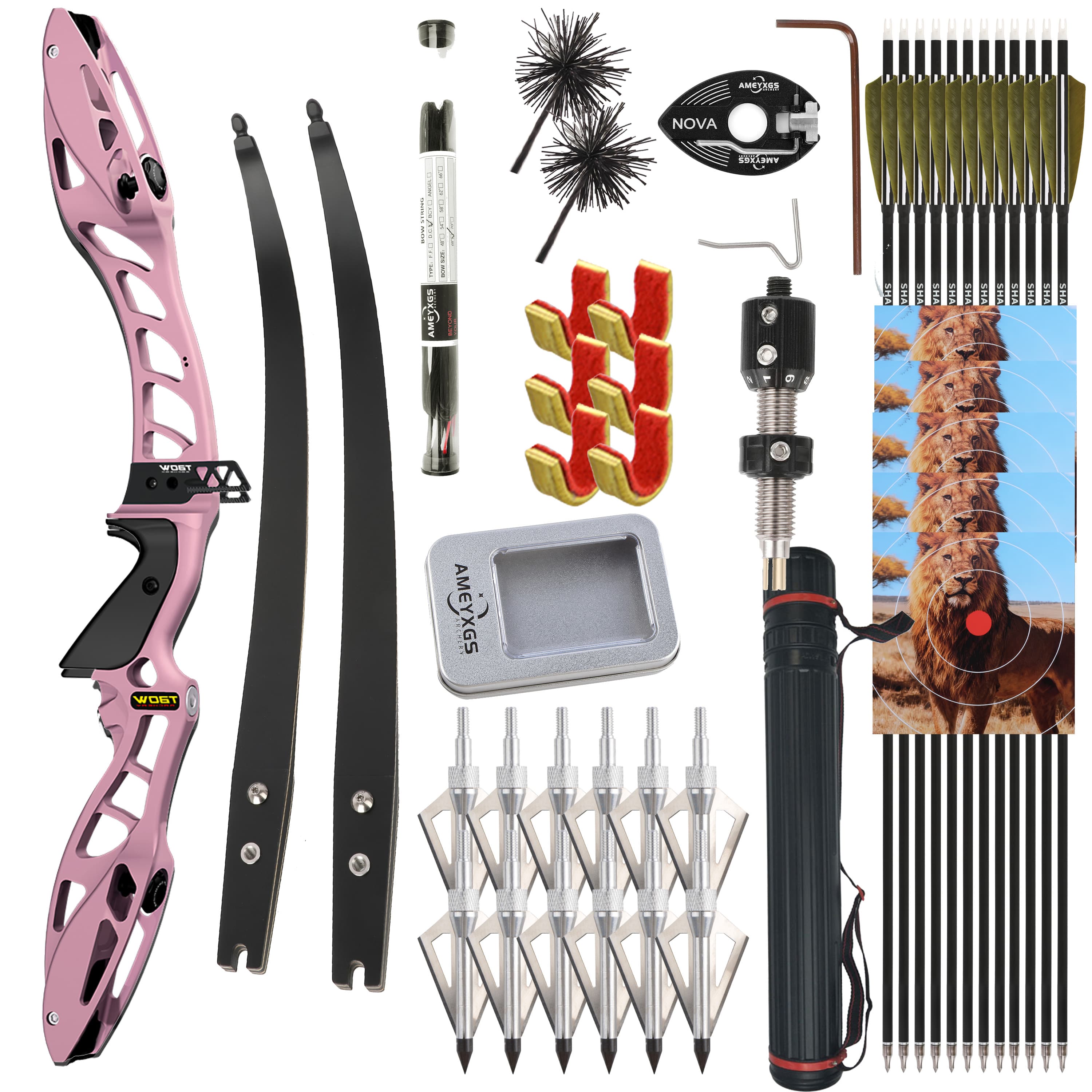 JUNXING H10 Recurve Bow Set 25-50lbs Takedown Bow Archery