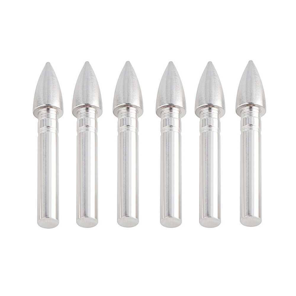 12pcs 62gr Archery Insert Arrowheads 4.2mm Arrow Shaft Point Tips Practice Broadheads