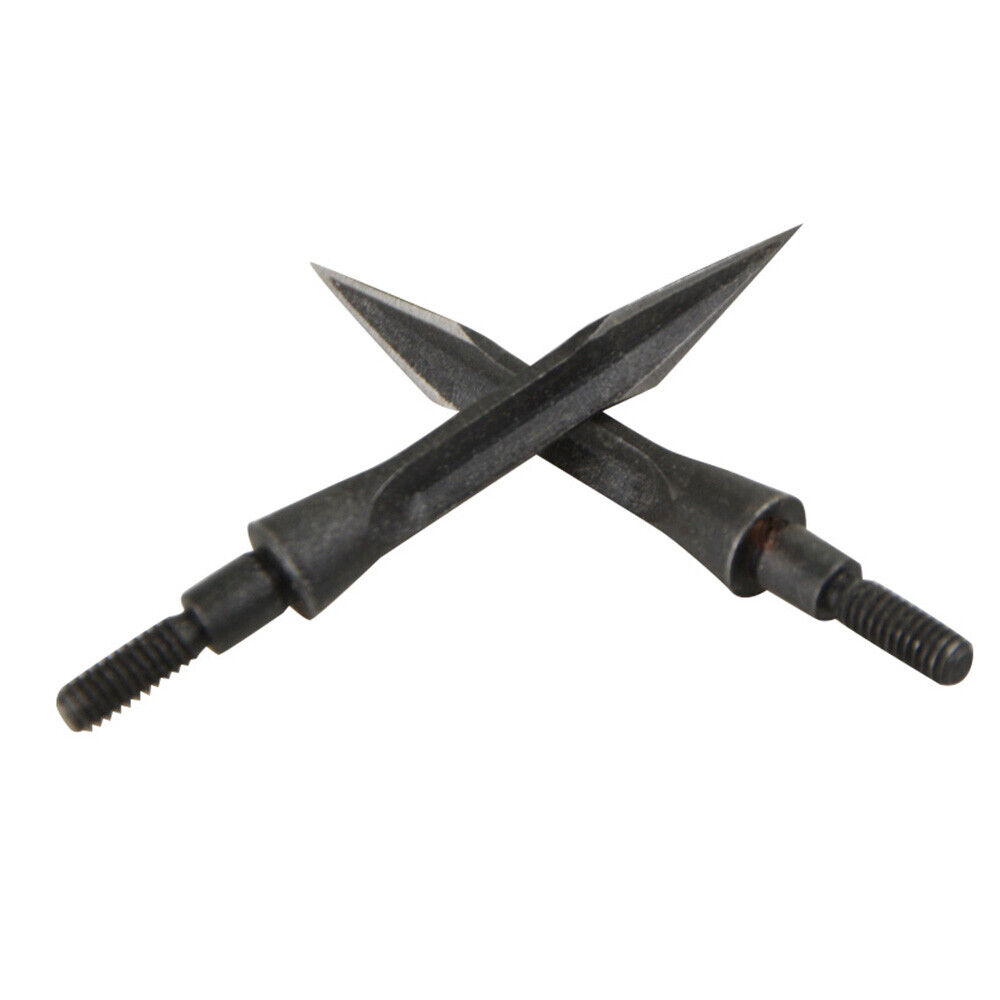 12pcs Archery Hunting Arrowheads Blade Tips Broadheads Screw Points