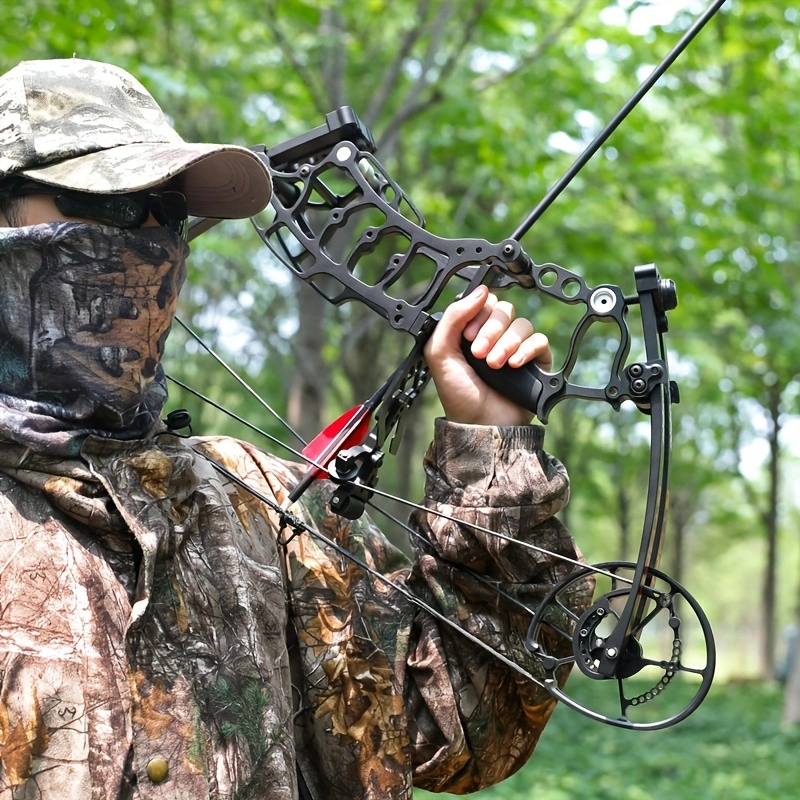 Composite Bow Dual-use Arrow Steel Ball 40-65lbs Outdoor Shooting Archery Two Handed Hunting