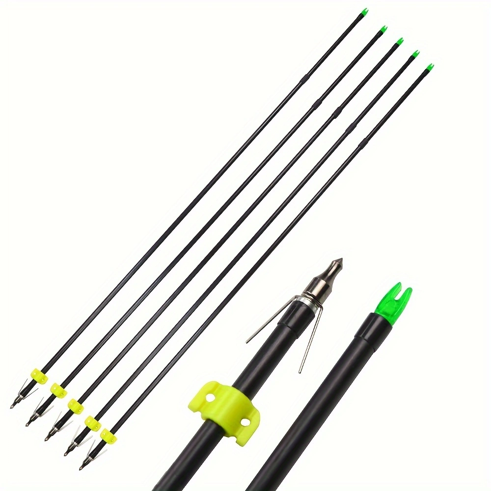12pcs shooting fish arrows made of fiberglass material for outdoor fishing and hunting