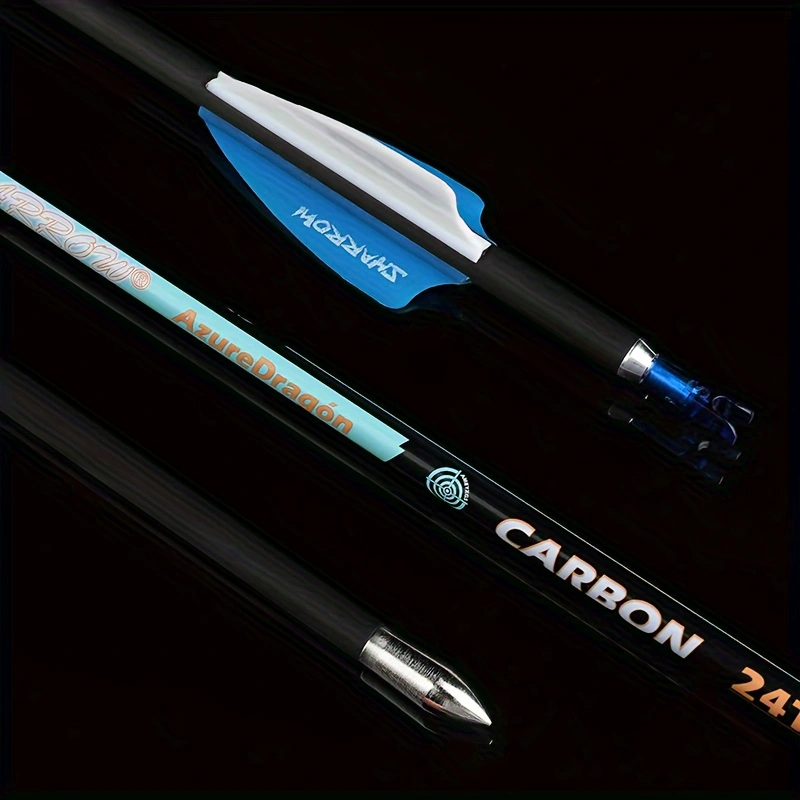  12pcs shark id4.2mm pure carbon arrow outdoor shooting archery composite bow 