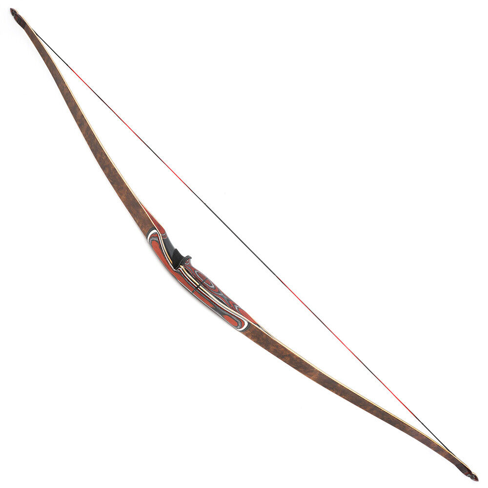 60'' Traditional Bow Longbow Takedown 20-55lbs Horsebow Archery Hunting Target