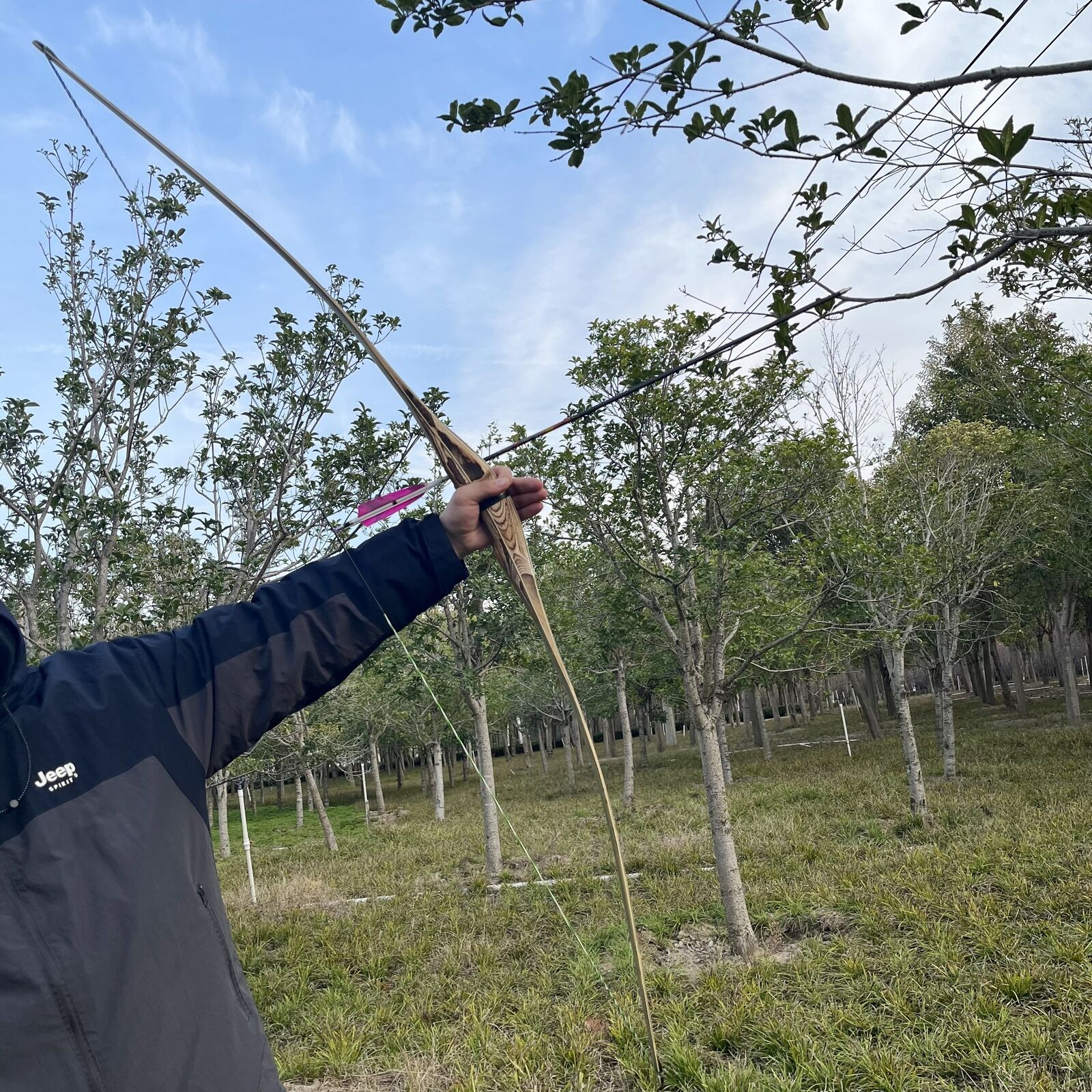 60'' 62'' 64'' Archery Traditional Longbow Wooden 20-50lbs Takedown Shooting RH