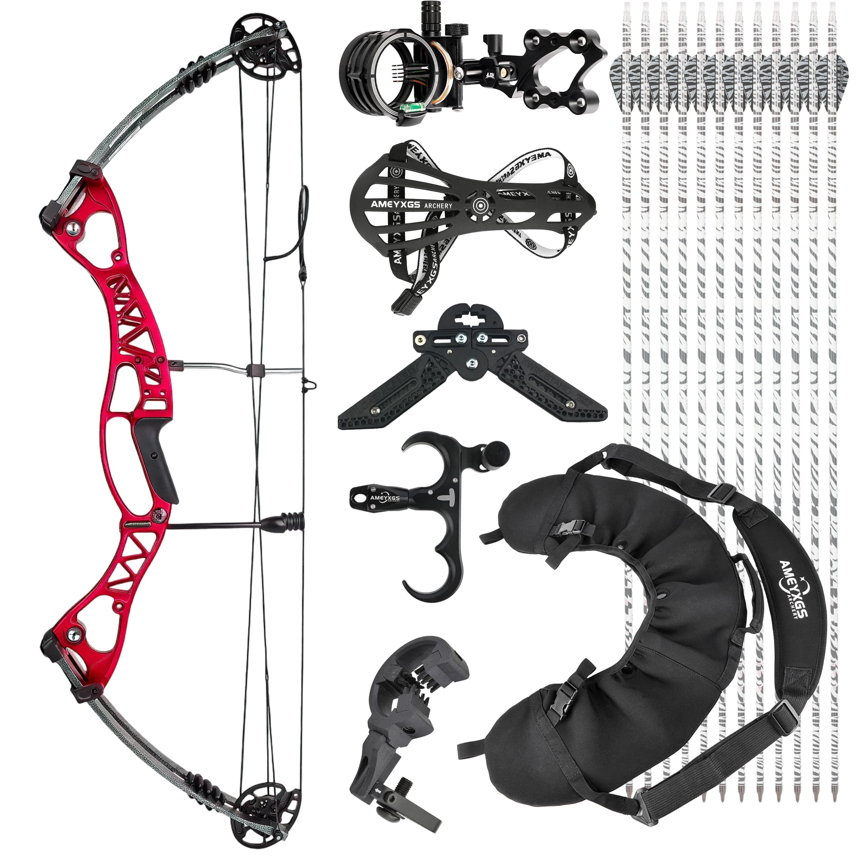 JUNXING Compound Bow Kit 40-60lbs Target Shooting Archery M106