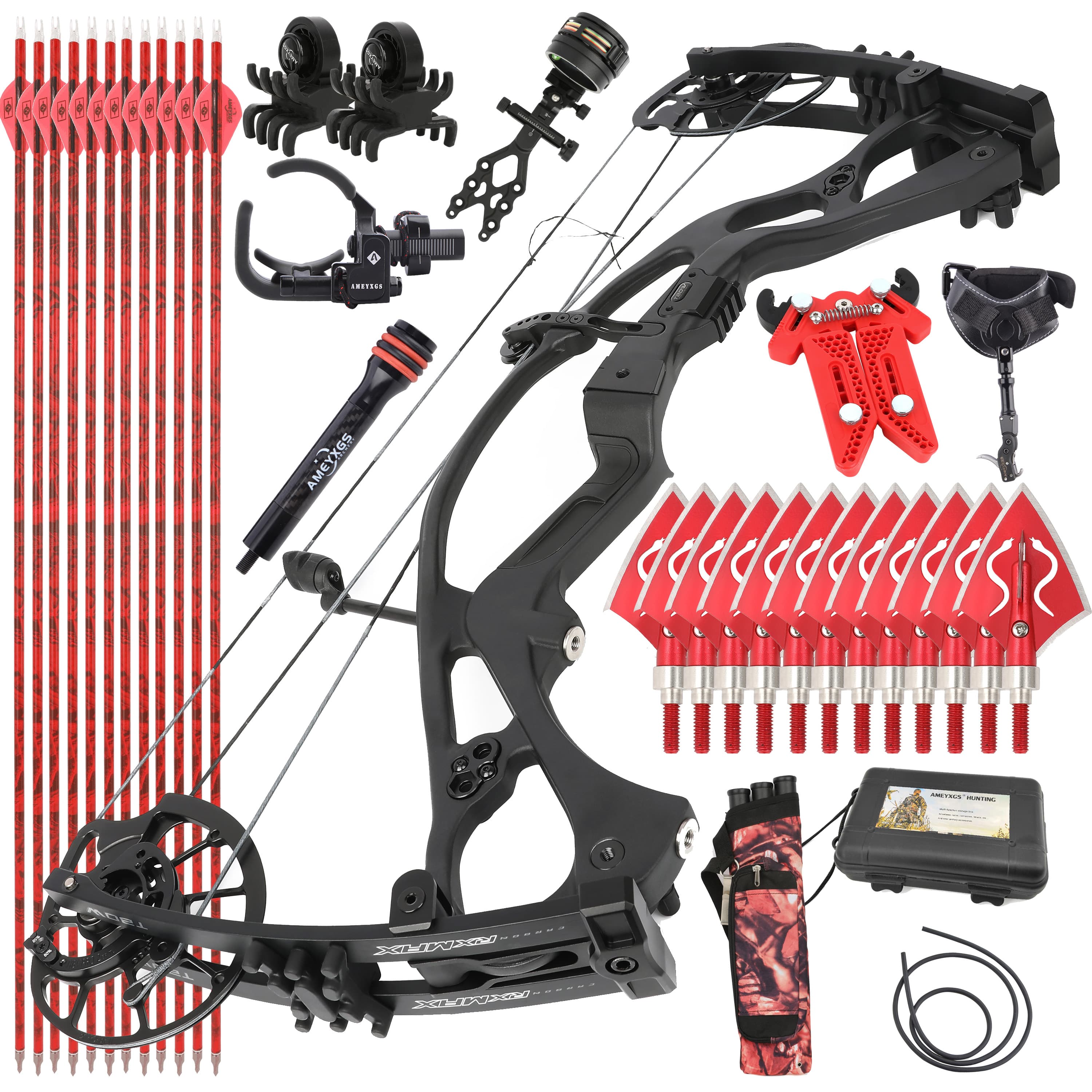 SHARROW Archery Compound Bow 40-70LBS Shooting Target Set