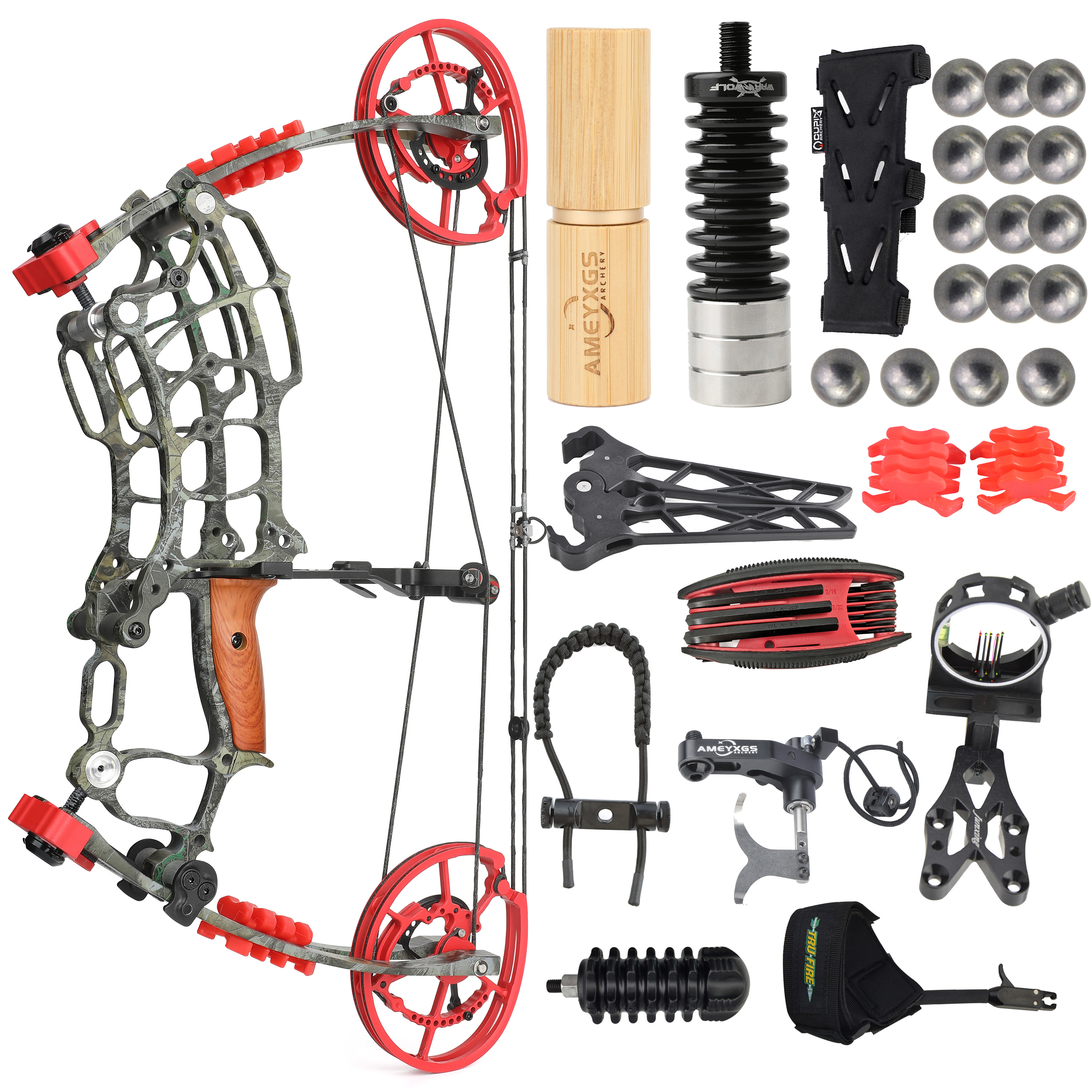 AMEYXGS Archery Dual Purpose Compound Bow Kit 30-70lbs