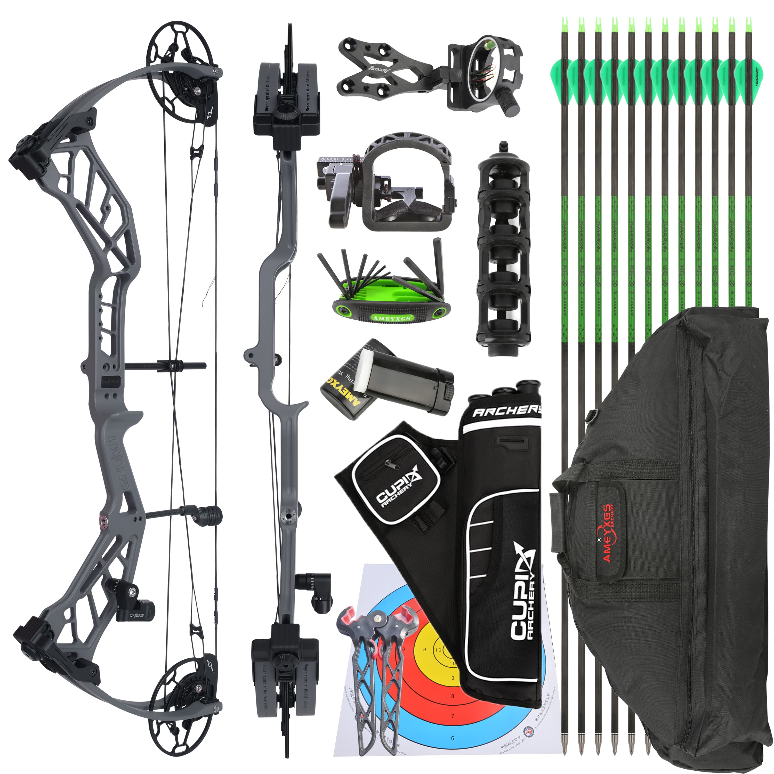 SHARROW Archery Compound Bow 40-70LBS Shooting Target